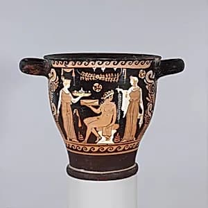 Terracotta skyphos (deep drinking cup) by APZ Painter