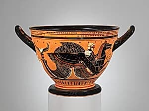 Terracotta skyphos (deep drinking cup)