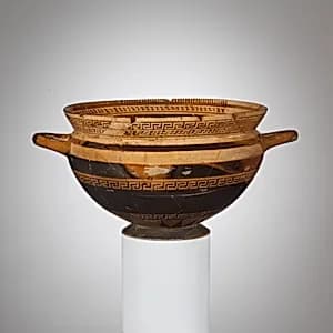 Terracotta skyphos (deep drinking cup) by Unknown Artist