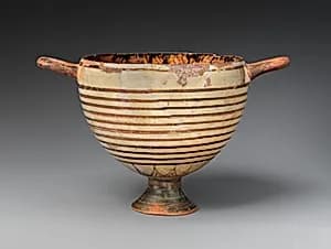 Terracotta skyphos (drinking cup) by Unknown Artist