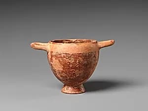 Terracotta skyphos (drinking cup) by Unknown Artist