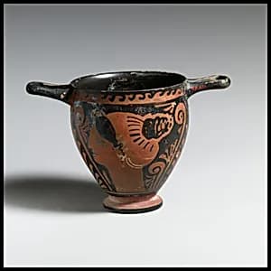 Terracotta skyphos (drinking cup) by Unknown Artist