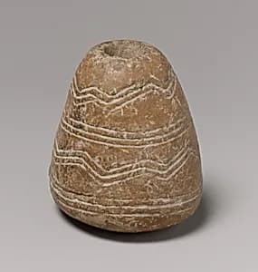 Terracotta spindle whorl by Unknown Artist