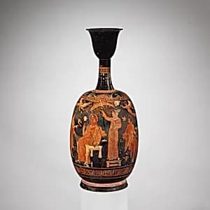 Terracotta squat lekythos (oil flask) by Group of New York 28.57.10