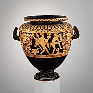 Terracotta stamnos (jar) by Captives Group