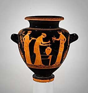 Terracotta stamnos (jar) by Barclay Painter|Thomson Painter