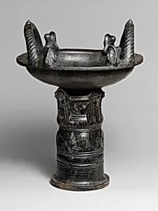Terracotta stand by Unknown Artist