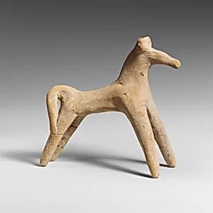 Terracotta statuette of a bull by Unknown Artist