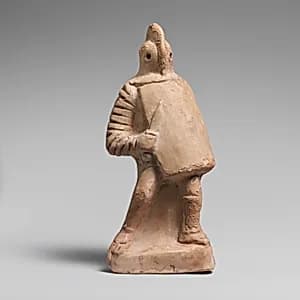 Terracotta statuette of a gladiator by Unknown Artist
