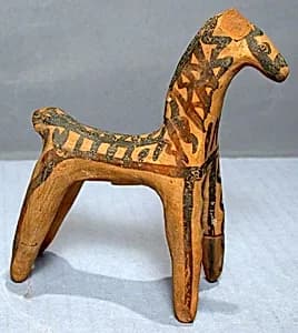 Terracotta statuette of a horse by Unknown Artist