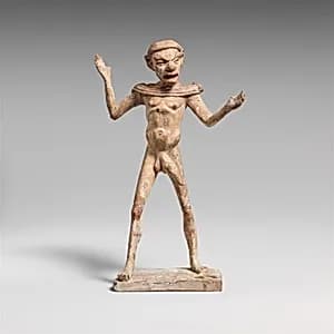 Terracotta statuette of a man by Unknown Artist