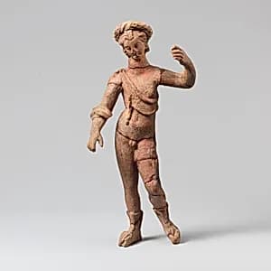Terracotta statuette of a youth by Unknown Artist