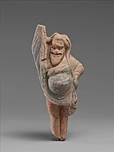 Terracotta statuette of an actor by Unknown Artist
