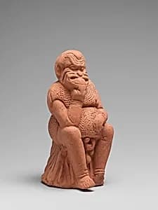 Terracotta statuette of an actor by Unknown Artist