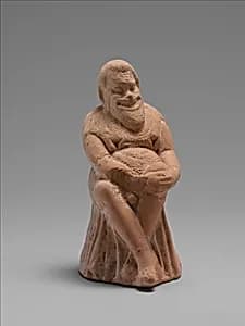 Terracotta statuette of an actor by Unknown Artist