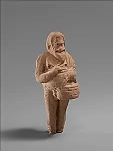 Terracotta statuette of an actor by Unknown Artist