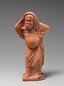 Terracotta statuette of an actor by Unknown Artist