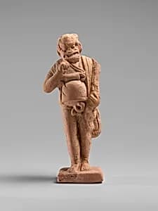 Terracotta statuette of an actor by Unknown Artist