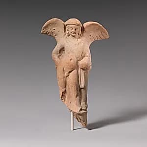 Terracotta statuette of Eros by Unknown Artist