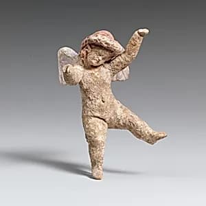 Terracotta statuette of Eros flying by Unknown Artist