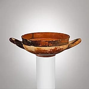 Terracotta stemless kylix (drinking cup) by Unknown Artist