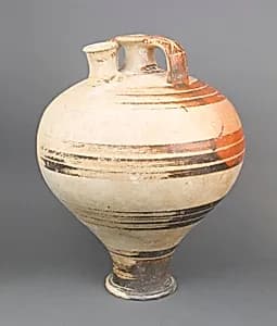 Terracotta stirrup jar by Unknown Artist