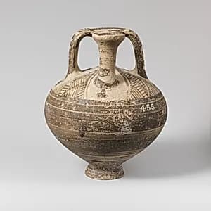 Terracotta stirrup jar by Unknown Artist