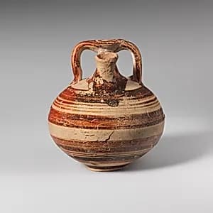 Terracotta stirrup jar by Unknown Artist