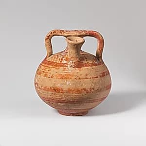 Terracotta stirrup jar by Unknown Artist