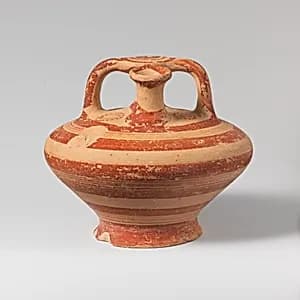 Terracotta stirrup jar by Unknown Artist