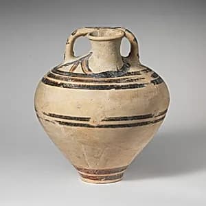 Terracotta stirrup jar by Unknown Artist