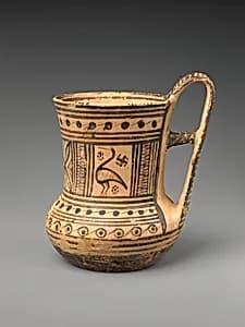Terracotta tankard by Unknown Artist