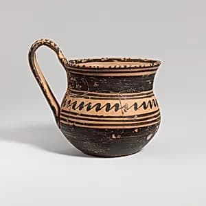 Terracotta tankard by Unknown Artist