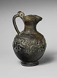 Terracotta trefoil oinochoe (jug) by Unknown Artist