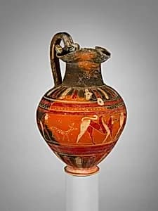Terracotta trefoil oinochoe (jug) by Unknown Artist