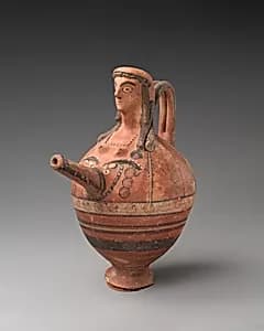 Terracotta trick vase by Unknown Artist