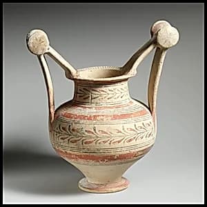 Terracotta trozella (two-handled jar) by Unknown Artist
