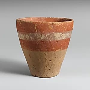 Terracotta tumbler by Unknown Artist