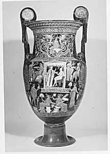 Terracotta volute-krater (mixing bowl) by Group of New York 17.210.240