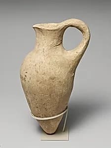 Terracotta white-shaved juglet by Unknown Artist