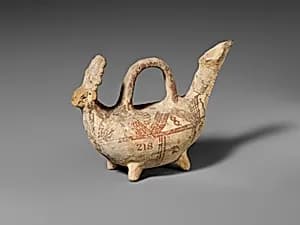 Terracotta zoomorphic askos (vessel) by Unknown Artist
