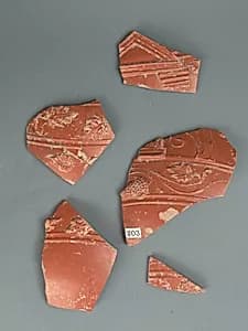 Vase fragments by Unknown Artist