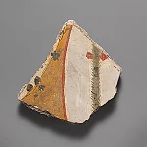 Wall painting fragment by Unknown Artist