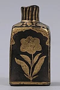 Bottle with Gilded Flowers by Unknown Artist