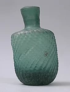 Bottle with Twisted Ribbing by Unknown Artist