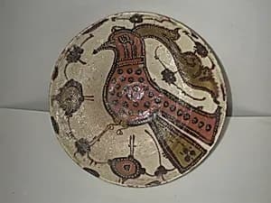 Bowl with Bird and Flowers by Unknown Artist
