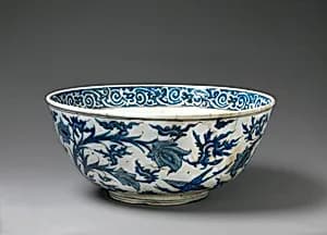 Bowl with Flowering Plants by Unknown Artist
