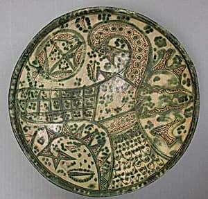 Bowl with Stylized Bird by Unknown Artist