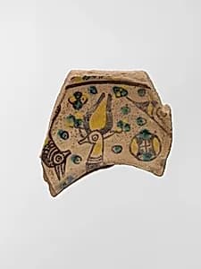 Buff Ware Fragment with Horned Animals by Unknown Artist