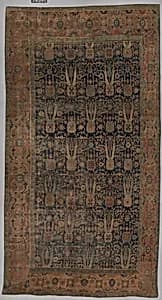 Carpet with Repeating Tree Design by Unknown Artist
